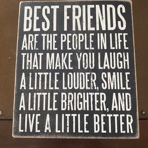 best friend gift wall art